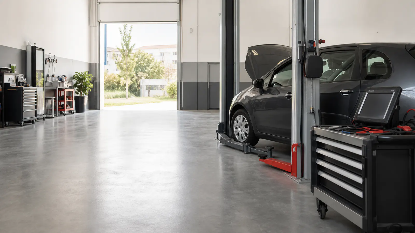 Oficina automóvel organizada em Setúbal