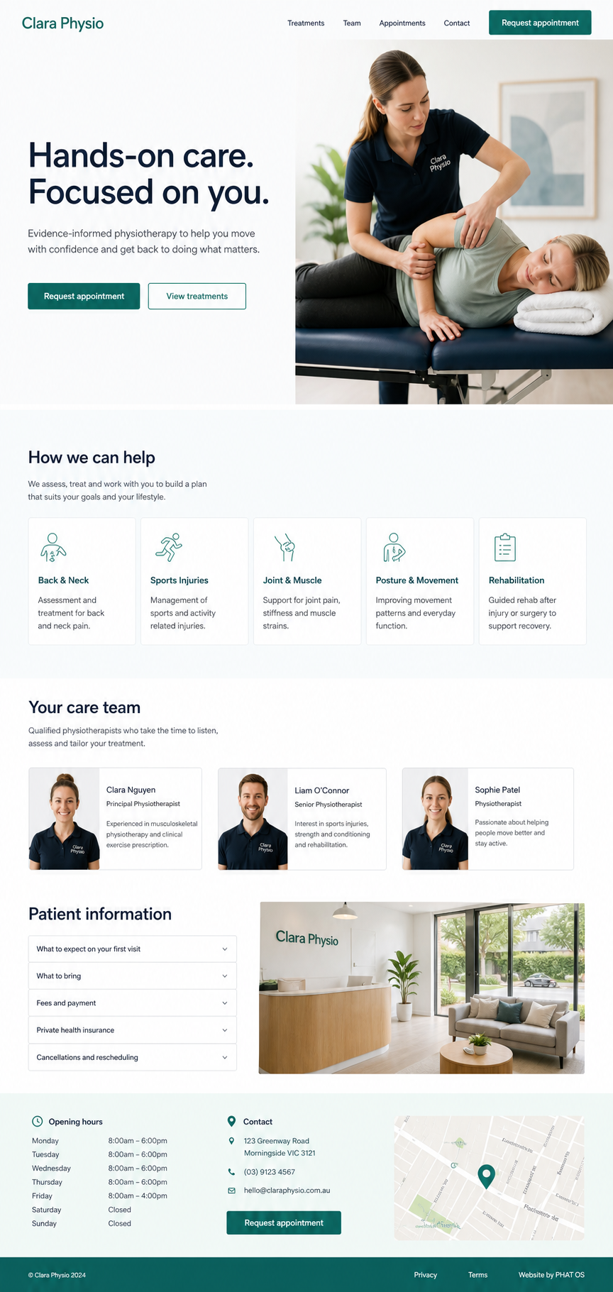 Praxis / Physio / Clinic concept preview